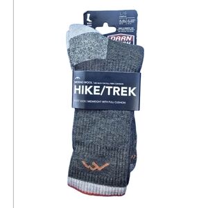 Men's Hiker Boot Full Cushion Midweight Hiking Socks - L - OLIVE